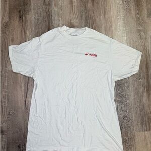 Columbia White Short Sleeve Tee
